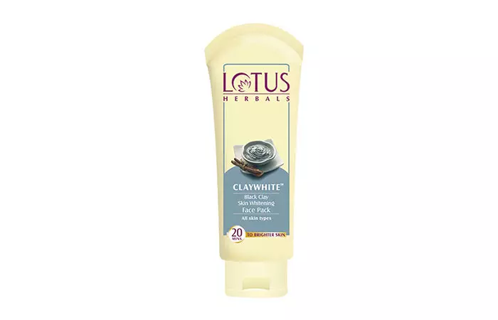  Lotus Herbals Clay White Black Clay Skin Whitening Face Pack