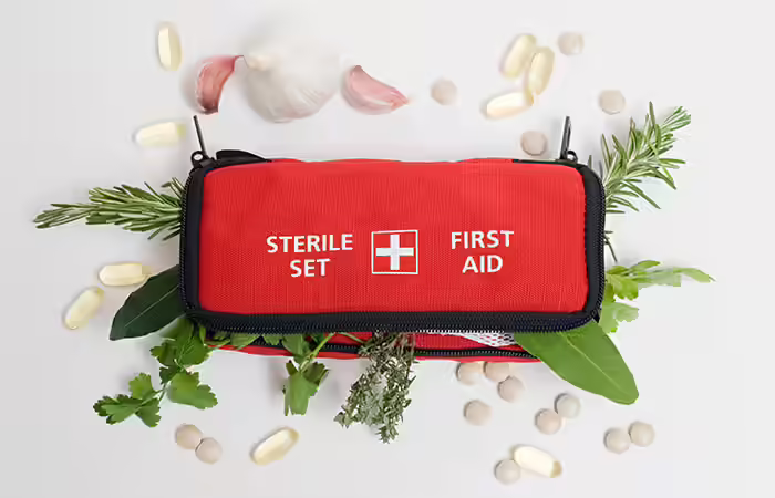 Medicine and first aid kit for travel Medicine and first aid kit for travel