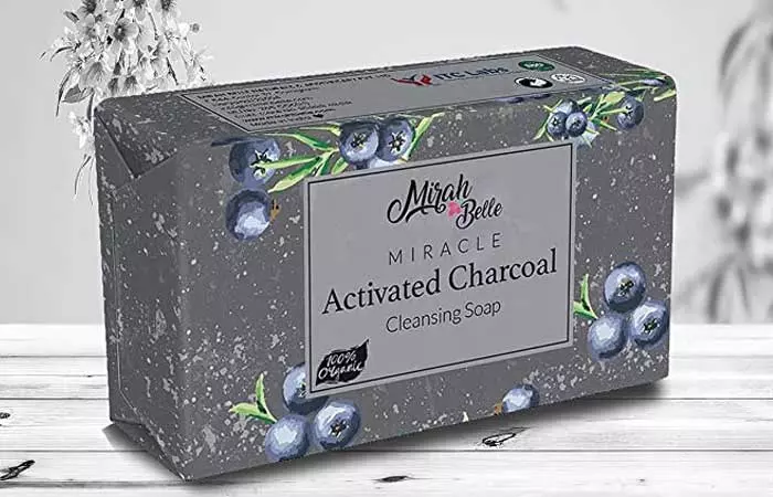 Meera Belle Miracle Activated Charcoal Cleansing Soap