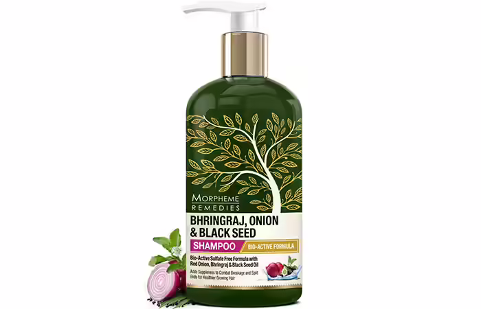 Morpheme Remedies Bhringraj Onion and Black Seed Shampoo