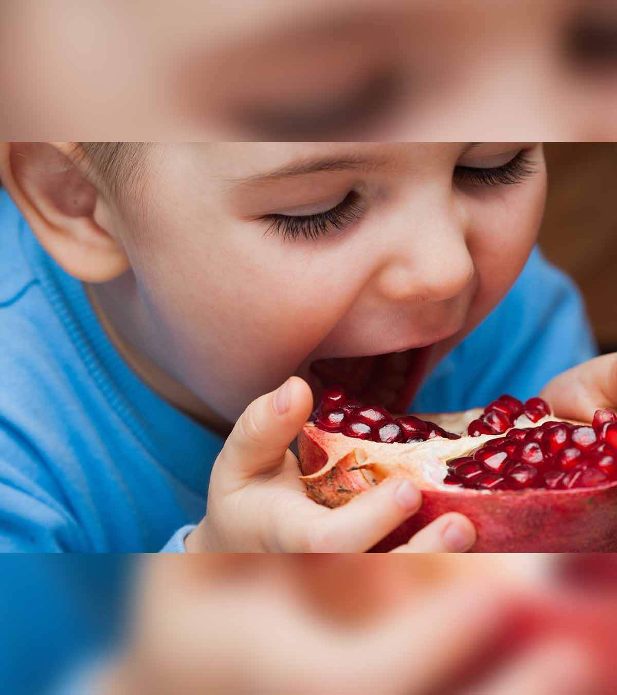 बच्चों के लिए अनार: कब देना शुरू करें, फायदे व रेसिपीस | Pomegranate For Babies In Hindi_image