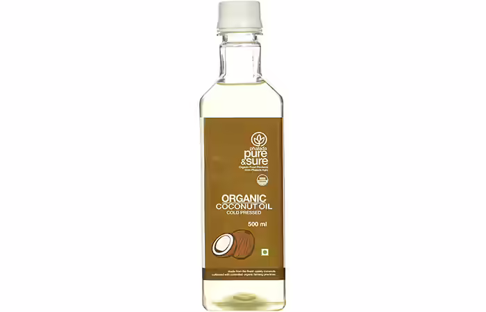 Pure and clean organic coconut oil