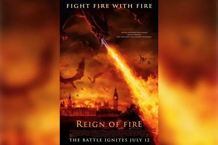 Reign of fire, dragon movies for kids to watch