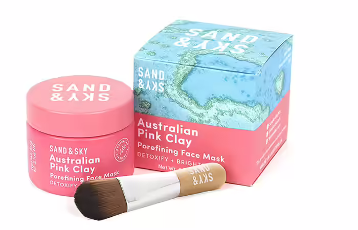 Sand & Sky Australian Pink Clay Porfining Face Mask