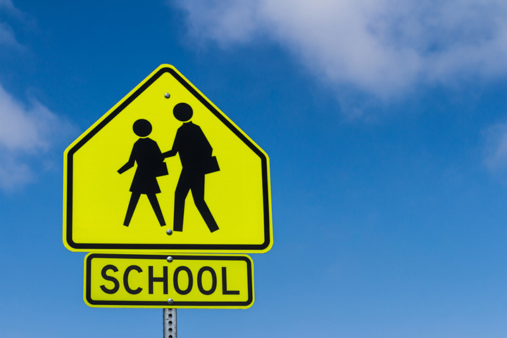 School crossing sign