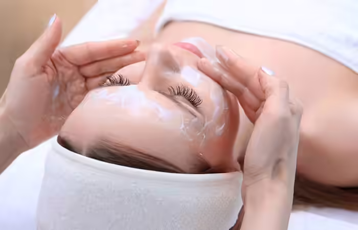 Skin is exfoliate