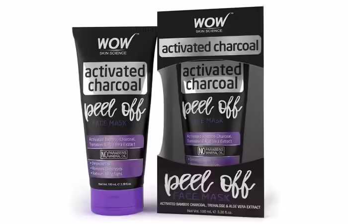 Wao Skin Science Activated Charcoal Peel Of Face Mask