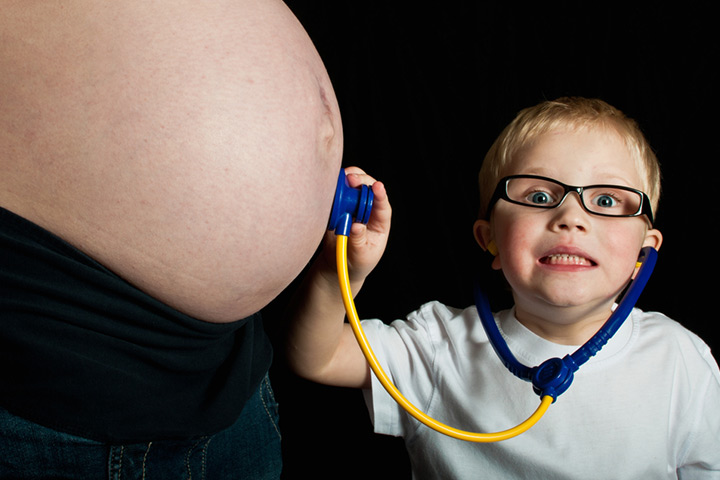 baby listening to the beats of the womb