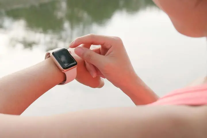 fitness band or smart watch