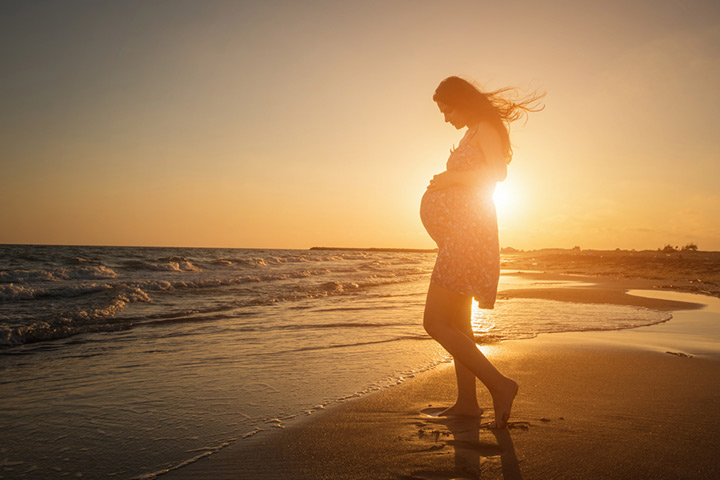 enjoying the sunset on the beach