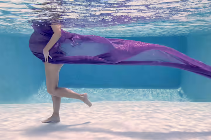 underwater photoshoot
