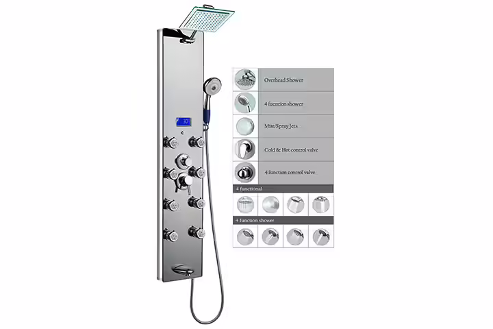 Blue Ocean SPA392M Shower Panel Tower