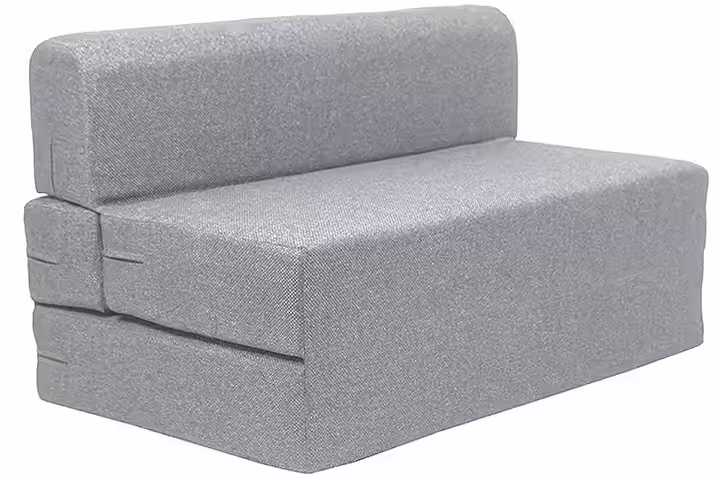 Coirfit Jute Fabric Washable Cover Folding Sofa