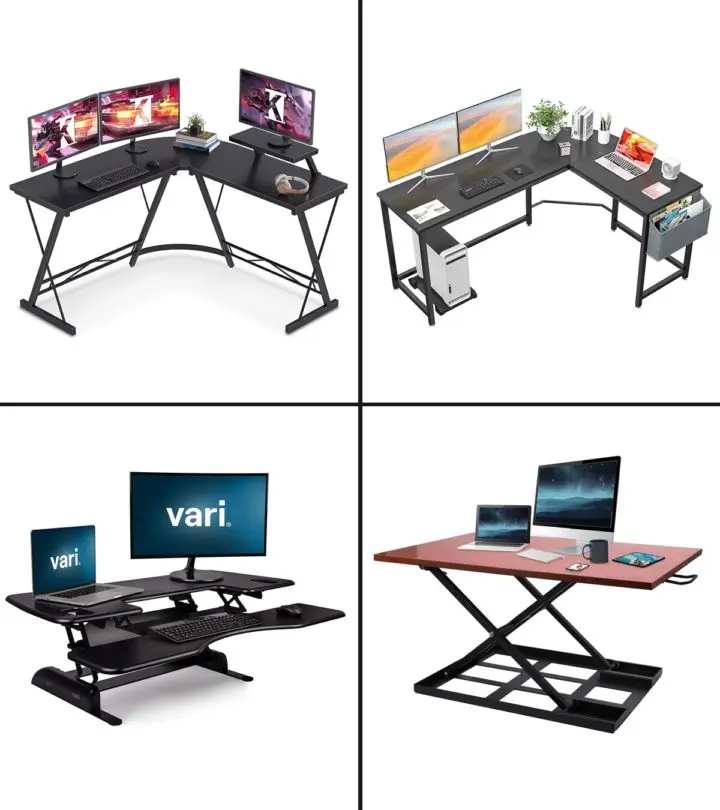 11 Best Desks For Multiple Monitors In 2024, As Per Expert_image