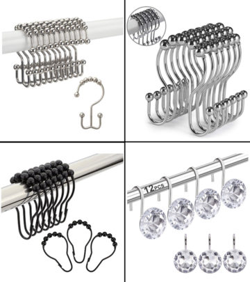 15 Best Shower Curtain Hooks You Can Buy In 2024_image