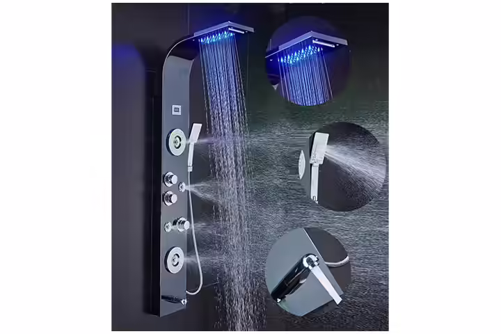 Ello&Allo Stainless Steel Shower Panel Tower