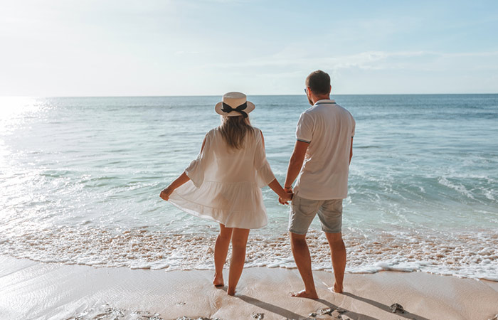 Couple at a beach