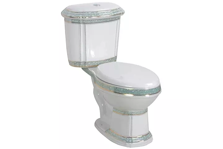 Renovators Supply India Reserve Elongated Two-Piece Bathroom Toilet