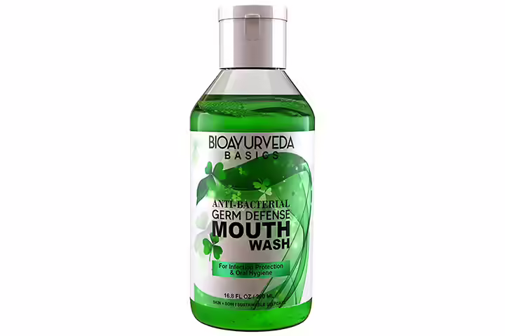 Bioayurveda Basics Antibacterial Germ Defense Mouthwash