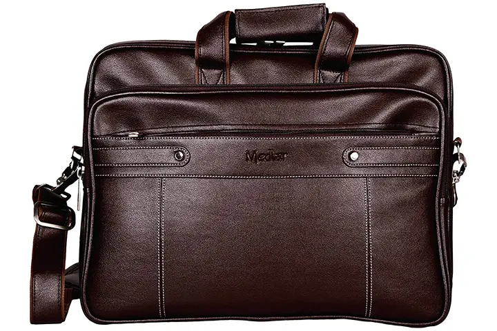 Medlar Leather Laptop Formal Office Messenger Bag