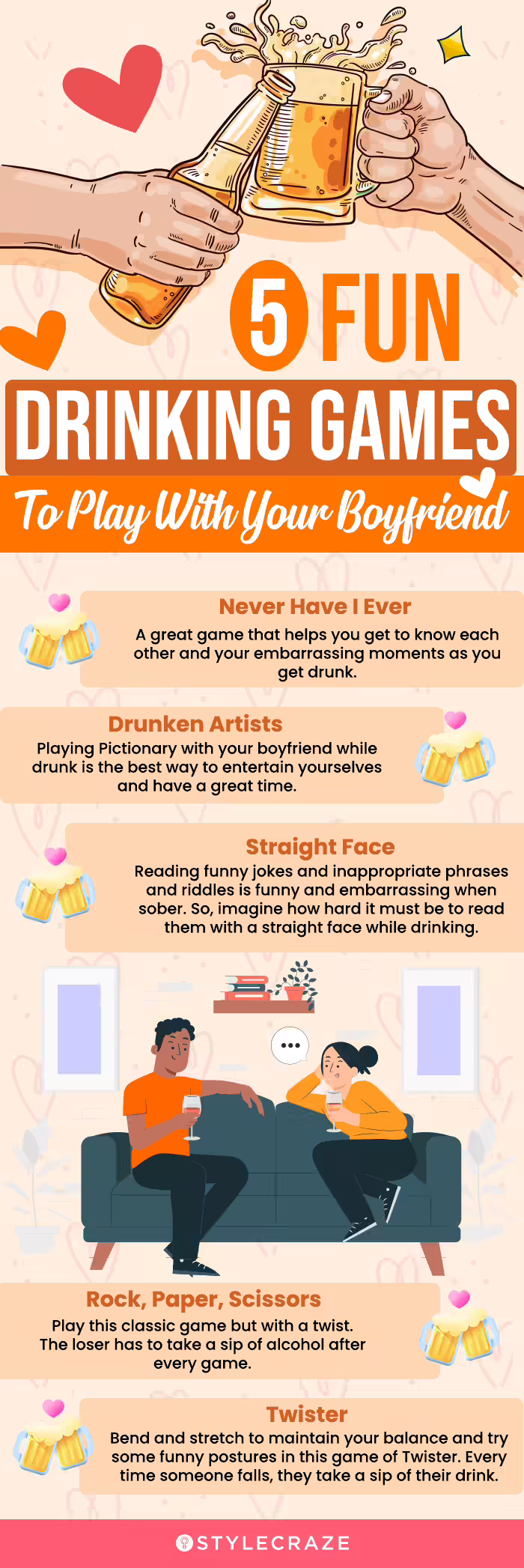 5 fun drinking games to play with your boyfriend (infographic)