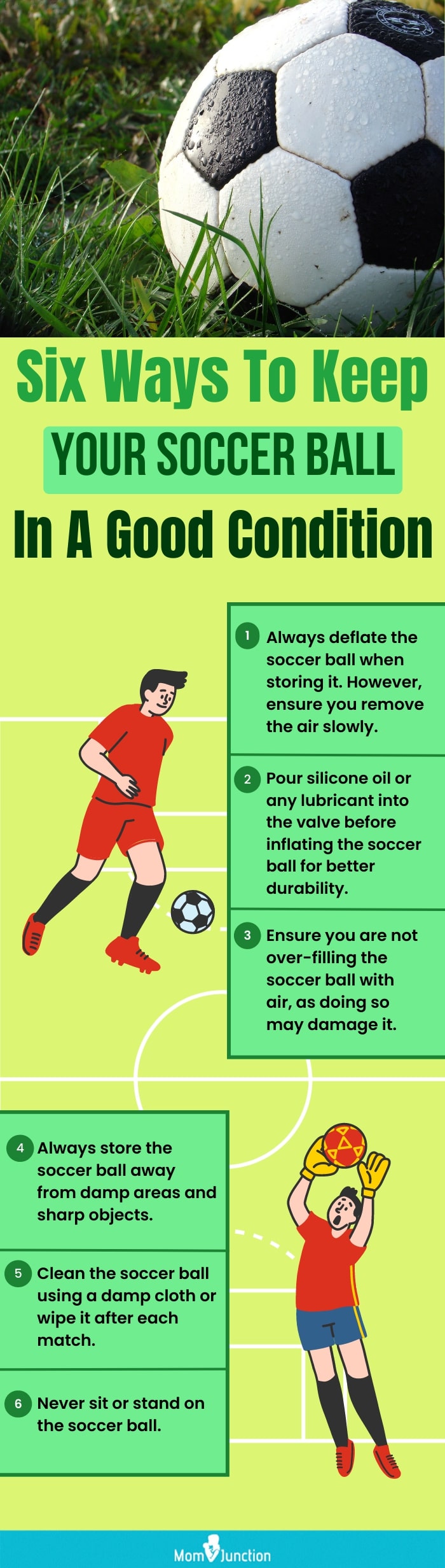 Six Ways To Keep Your Soccer Ball In A Good Condition (infographic)