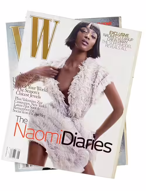 W is among the top fashion magazines