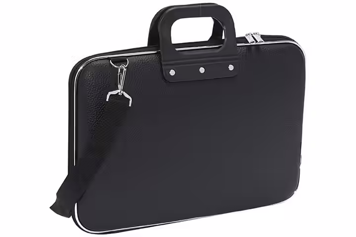 ShopHere Unisex Soft Shell PU Leather Laptop Messenger Bag