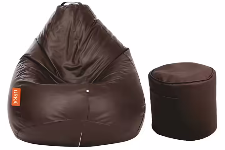 Orka Classic Bean Bag with Footstool
