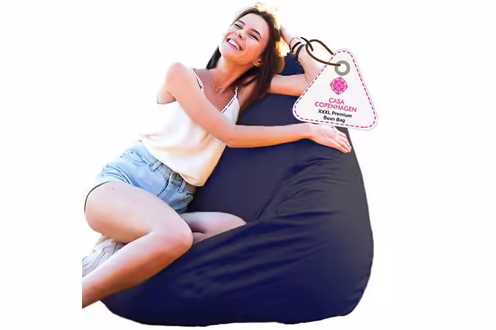 Casa Copenhagen Premium Leather Fabric Bean Bag