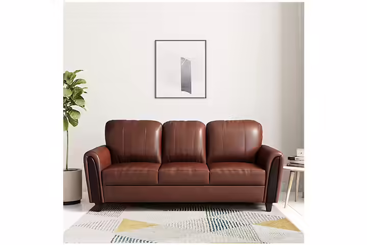 Amazon Brand - Solimo Bliss Three Seater Sofa