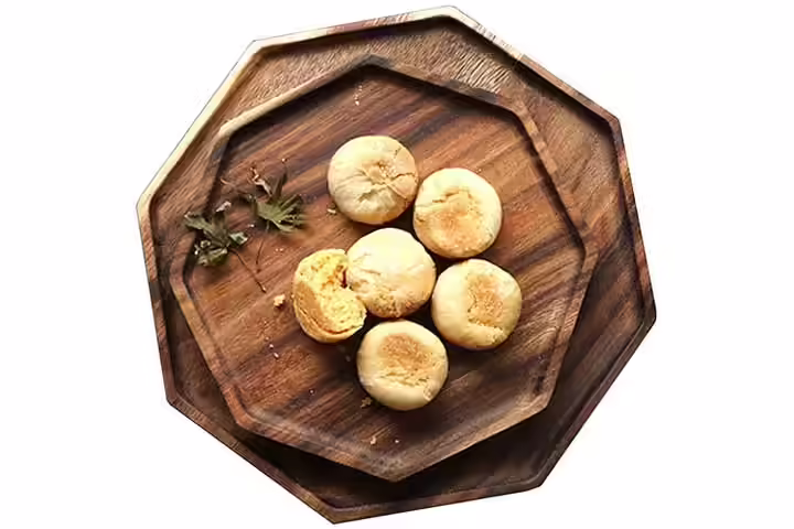 Acacia Wooden Octagon Square Trays by Renawe