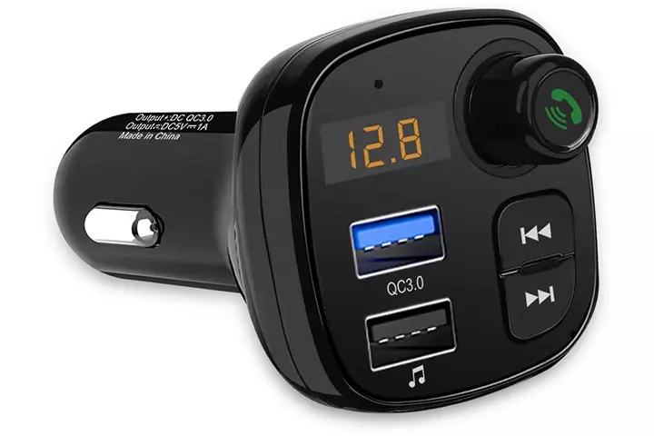 Aceyoon QC 3.0 Bluetooth FM Car Transmitter