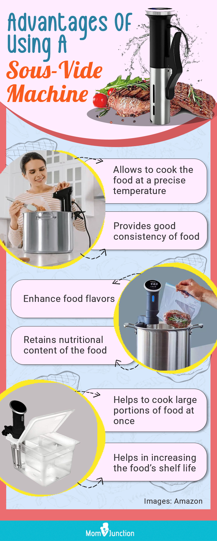 Advantages Of Using A Sous Vide Machine (infographic)