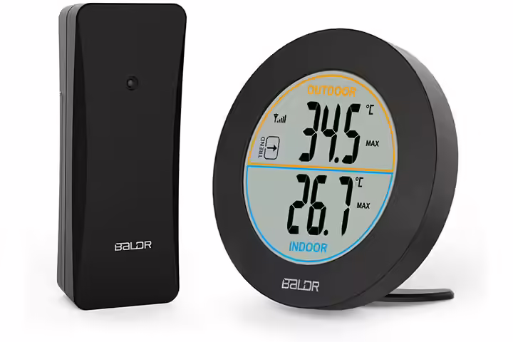 Allnice Wireless Weather Stations Indoor-Outdoor Digital Thermometer