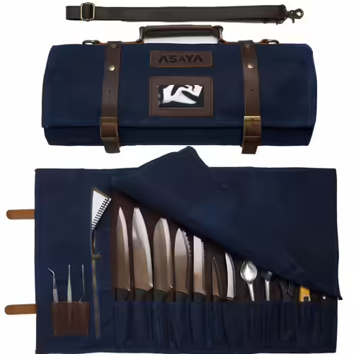 Asaya Waxed Canvas Knife Roll