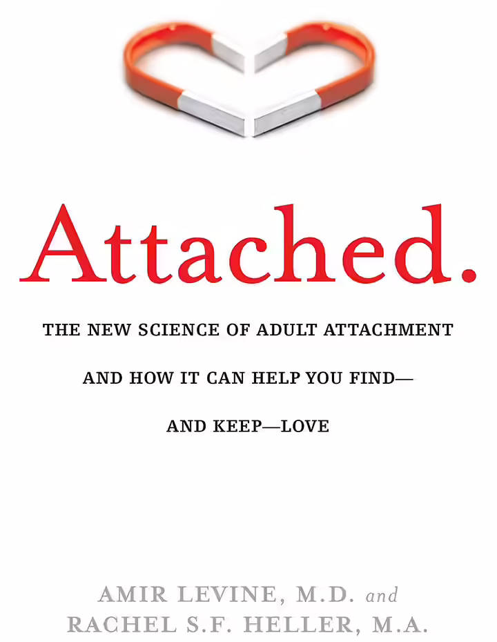 Attached by Dr. Amir Levine and Rachel Heller Attached by Dr. Amir Levine and Rachel Heller