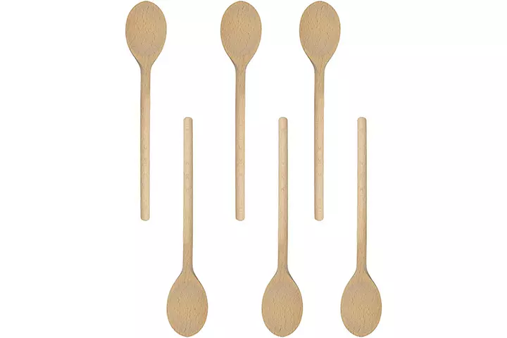 BICB Long Handle Wooden Mixing Spoons