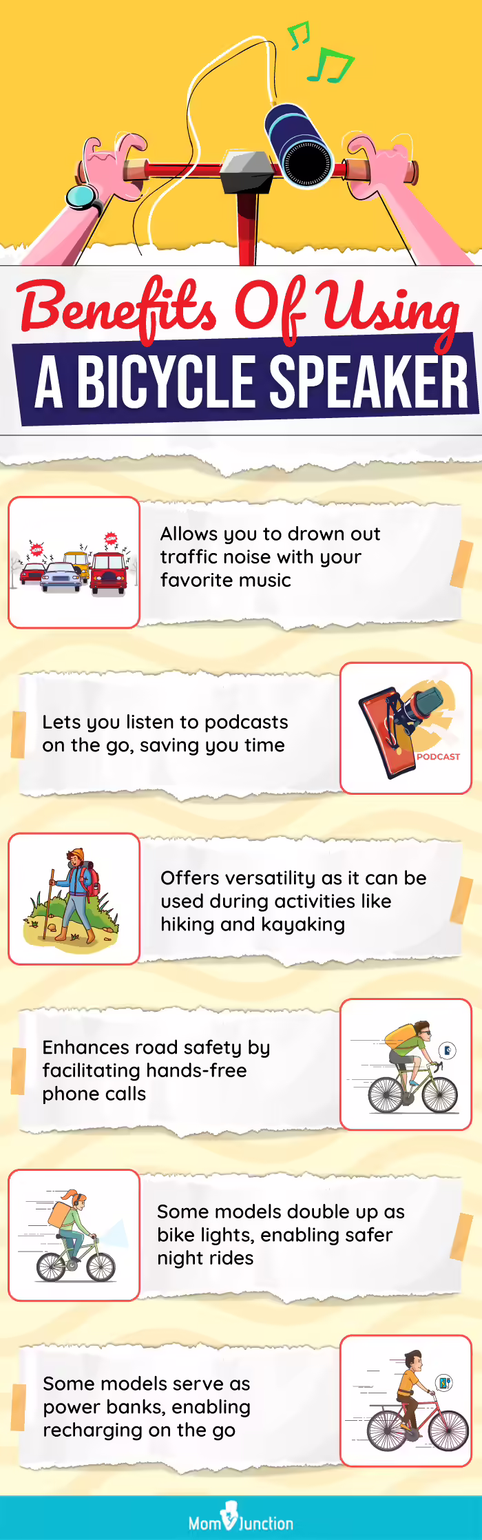 Benefits Of Using A Bicycle Speaker(infographic)