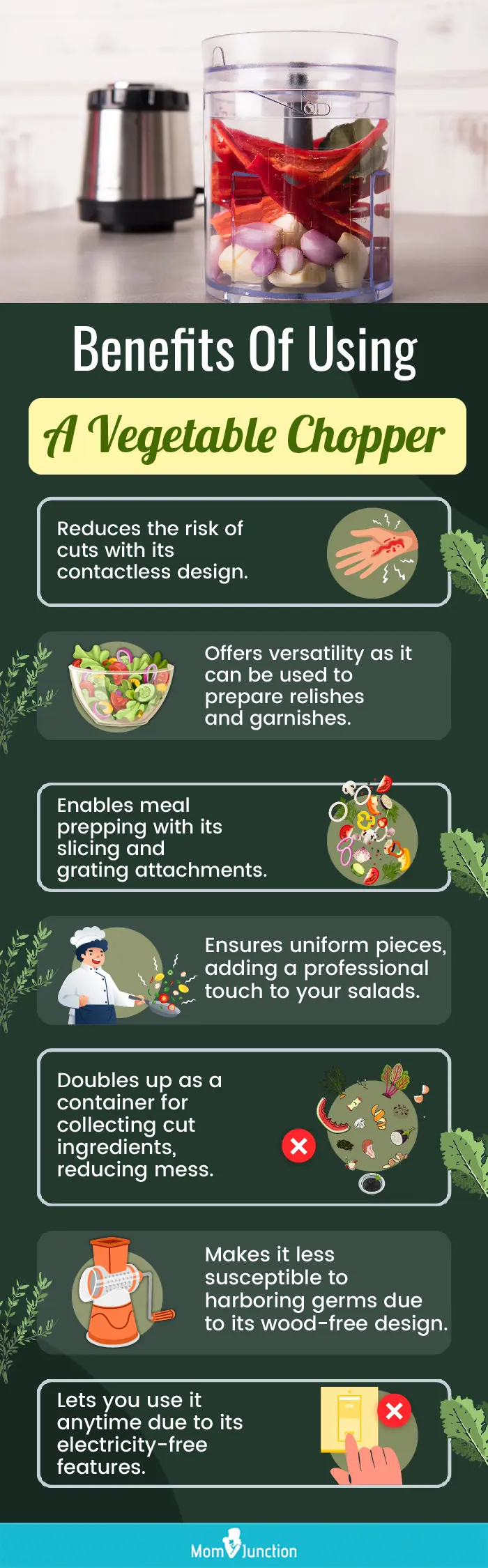 Benefits Of Using A Vegetable Chopper (infographic)