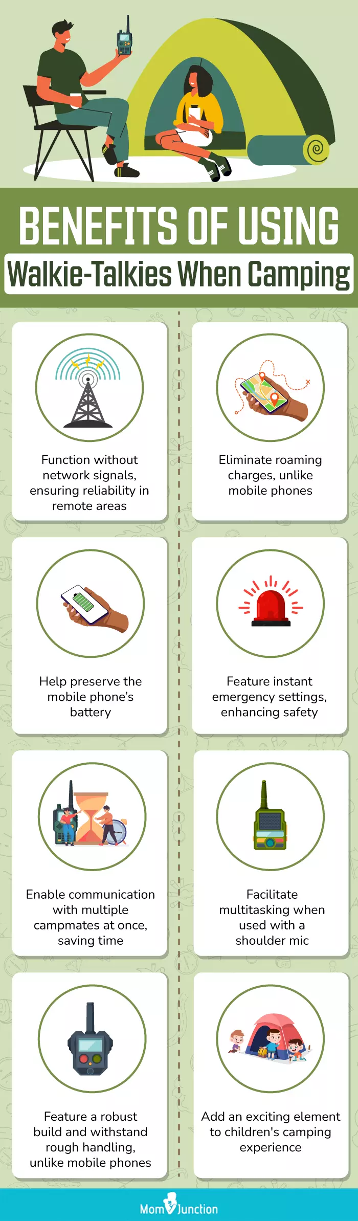 Benefits Of Using Walkie Talkies When Camping (infographic)