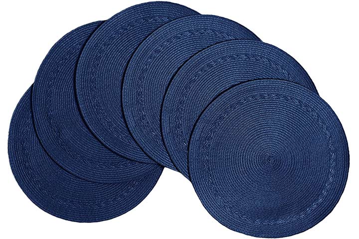 Benson Mills Braided Edge Round Placemats