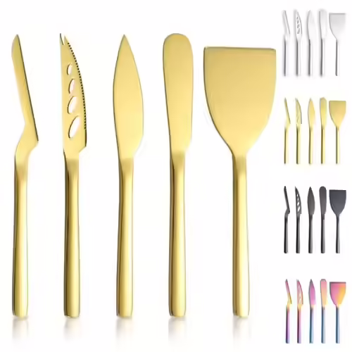 Berglander Gold Cheese Knife Set