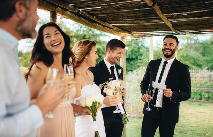 Best man giving a speech