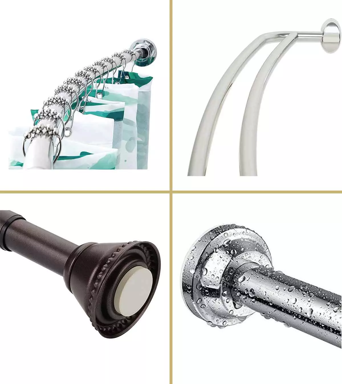 11 Best Shower Curtain Rods That Stay Strong In 2024