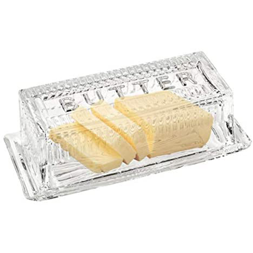 Bezrat Glass Butter Dish