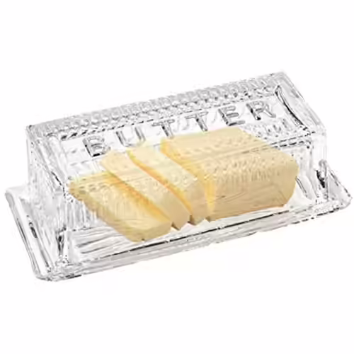 Bezrat Glass Butter Dish
