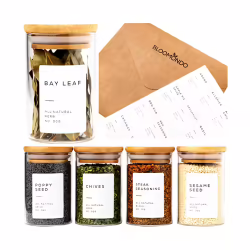 Bloomondo Empty Spice Jar Pack