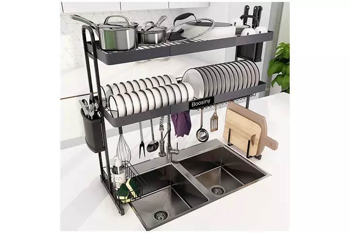 Boosiny Over Sink Dish Drying Rack