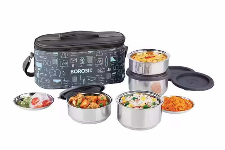 Borosil Carryfresh Lunch Box Set